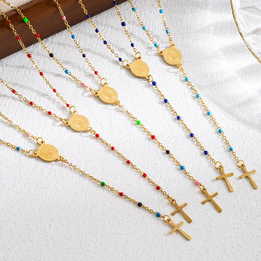 Boho Minimalist Cross Y Necklace