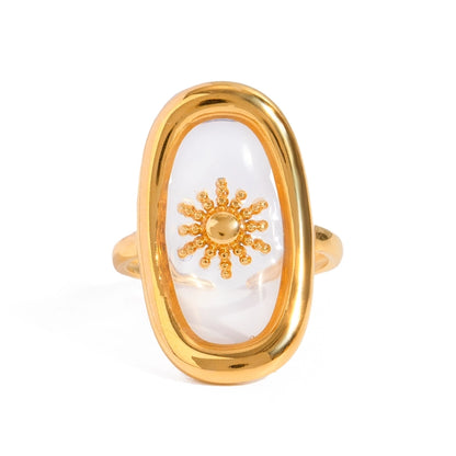 Sunshine Resin Open Ring