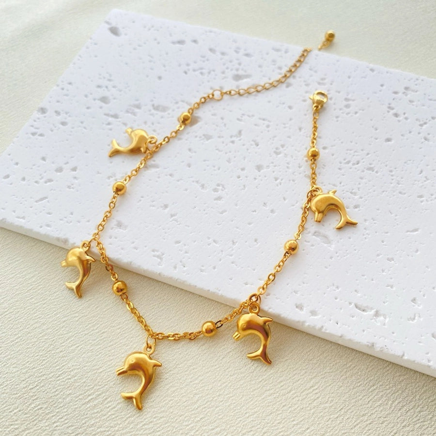 Beachy Golden Charm Anklet