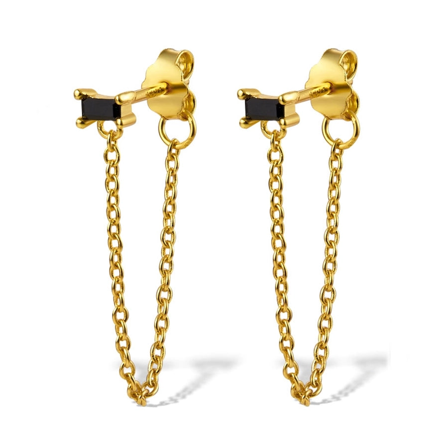 Veronica Chain Stud Earrings