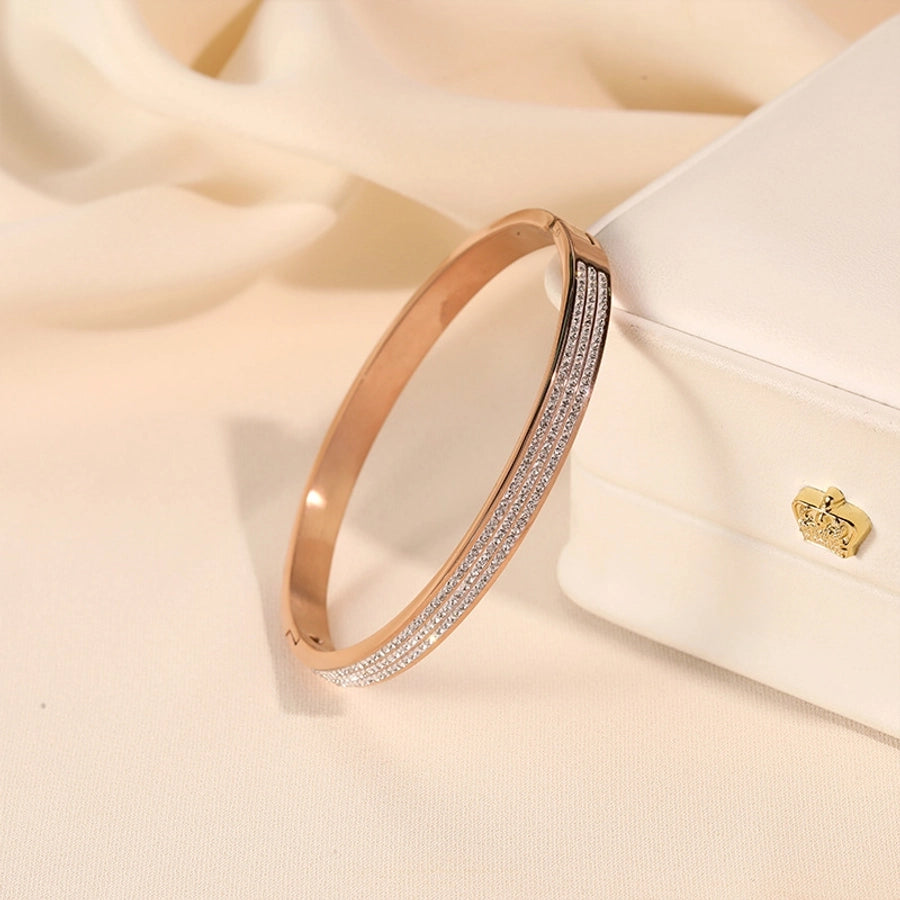 Minimalist Zircon Bangle Bracelets