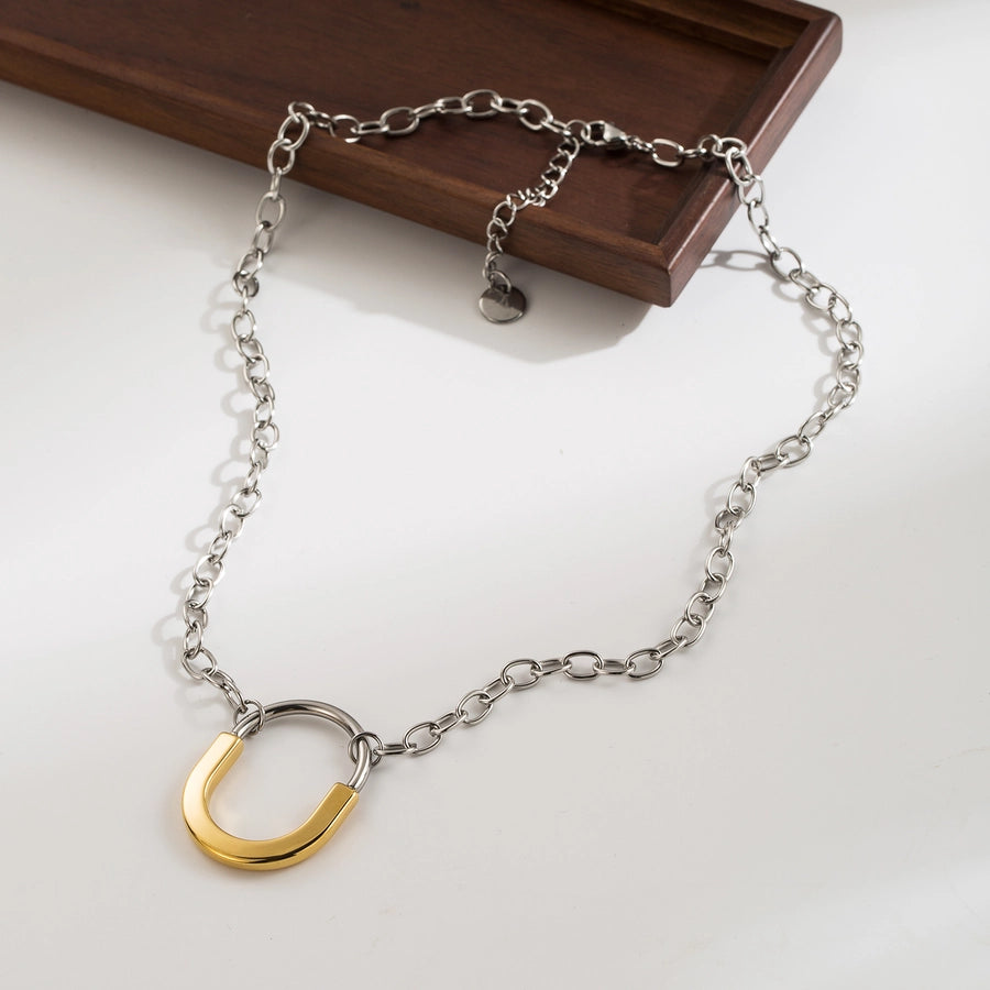 Oval Locker Pendant Necklace