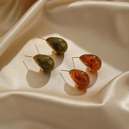 Corinne Fall Resin Stud Earrings