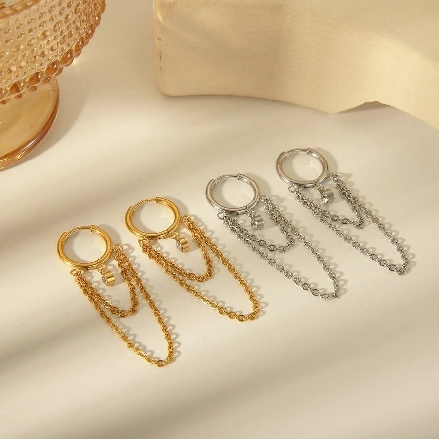 Giulia Chain Hoop Earrings