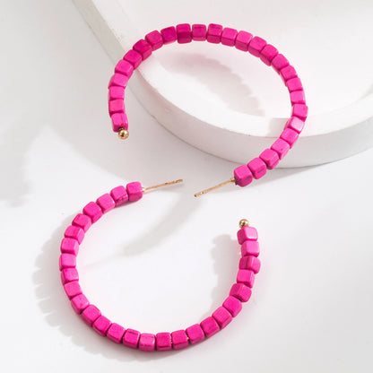 Round Handmade Hoop Earrings