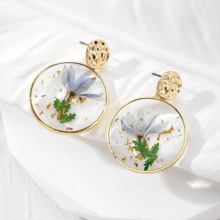 Garden Resin Floral Dangle Earrings