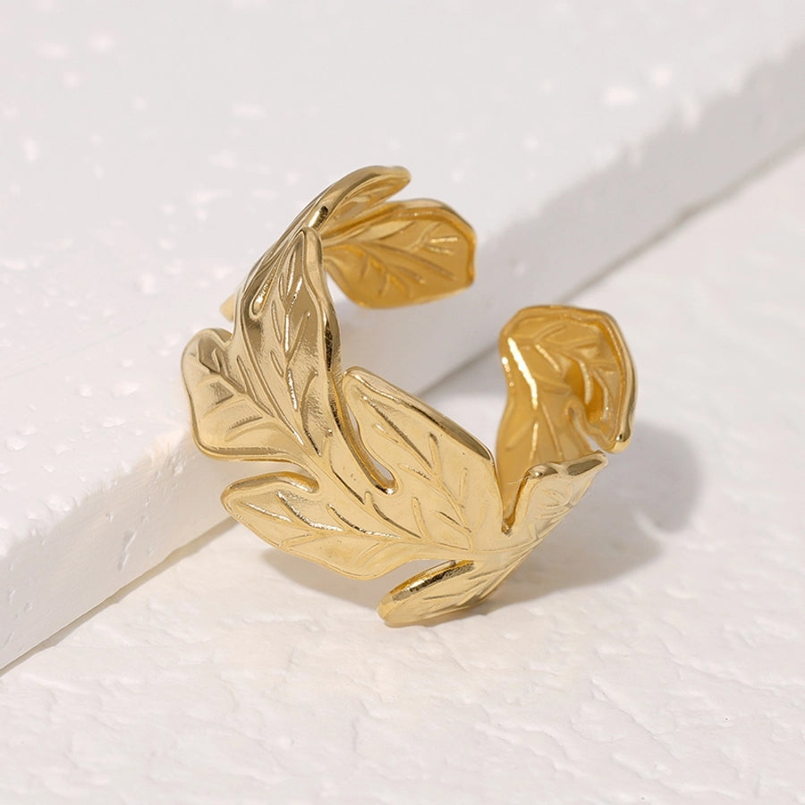 Nature Leaf Open Ring