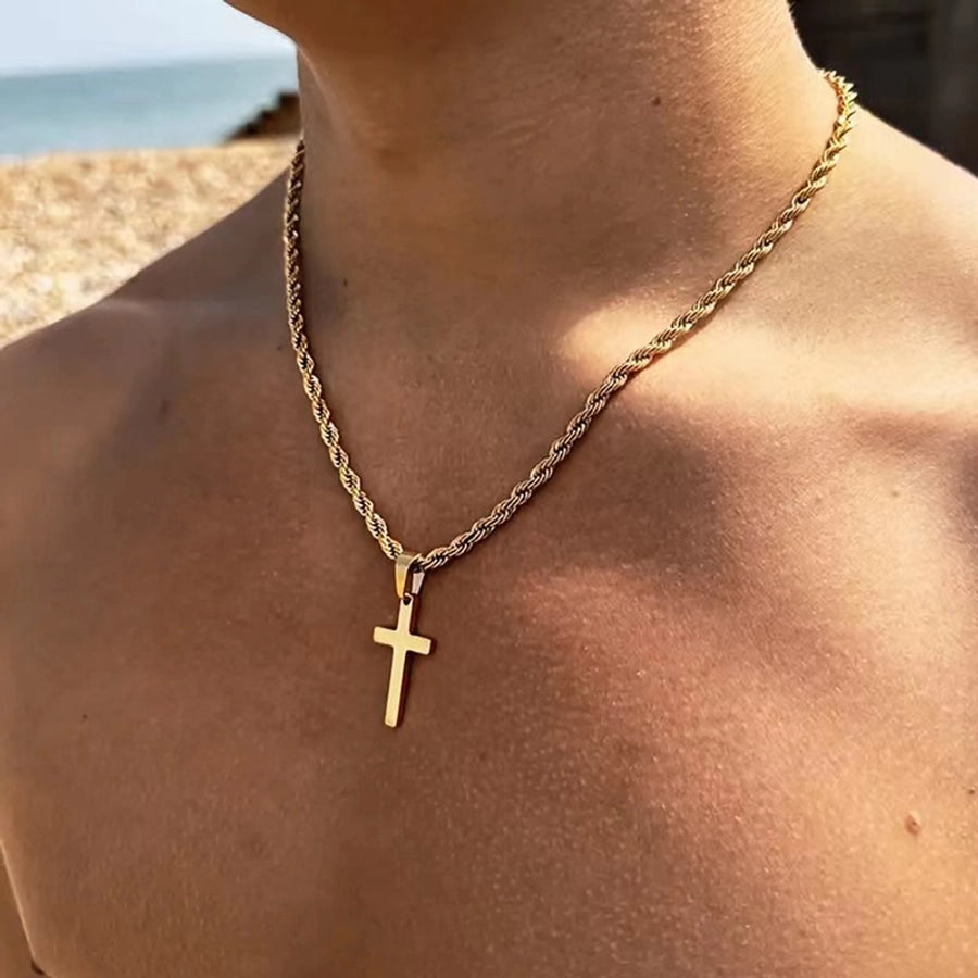 Dainty Cross Pendant Necklace