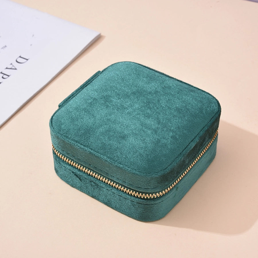 Velvet Square Travel Jewelry Boxes