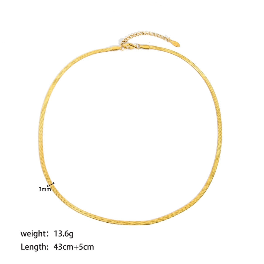 Dainty 18K Gold Necklace Chains