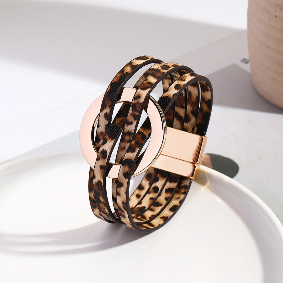 Retro Leather Wrap Bracelet