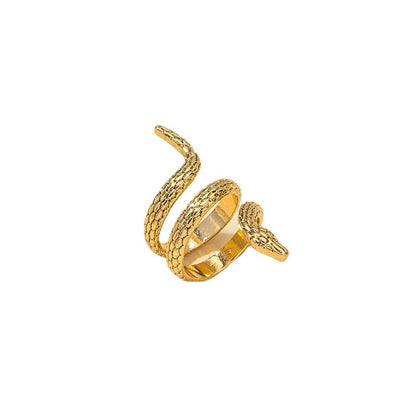 Cobra Hug Statement Open Ring