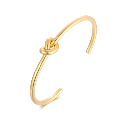 Nordic Knot Golden Cuff Bracelets