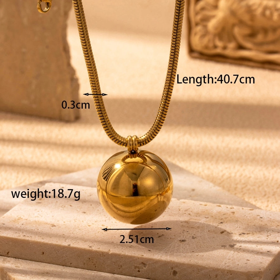 Geometric Sphere Pendant Necklace