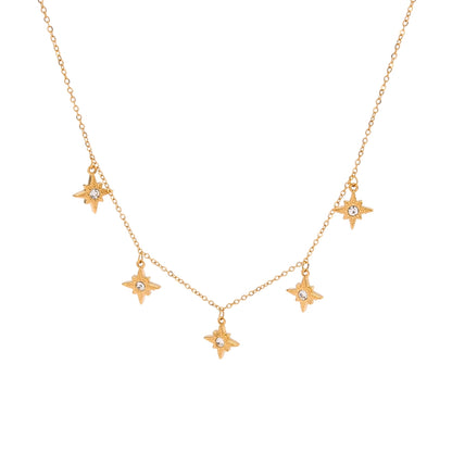 Guiding Star Dainty Charm Necklace