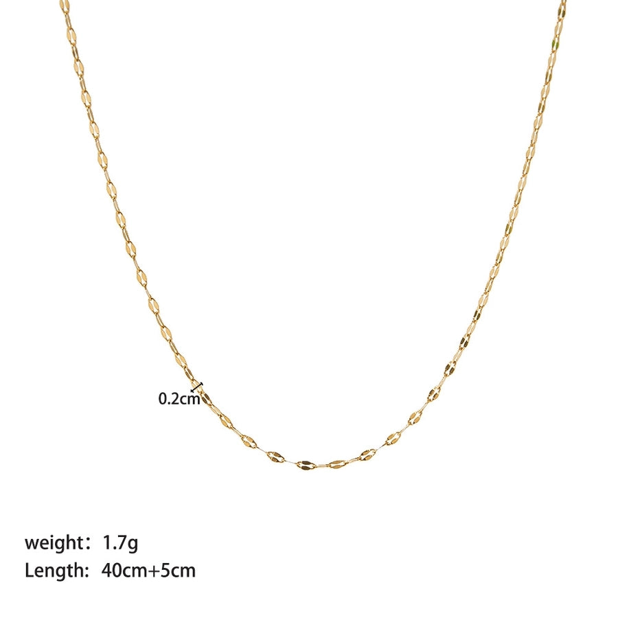 Dainty 18K Gold Necklace Chains