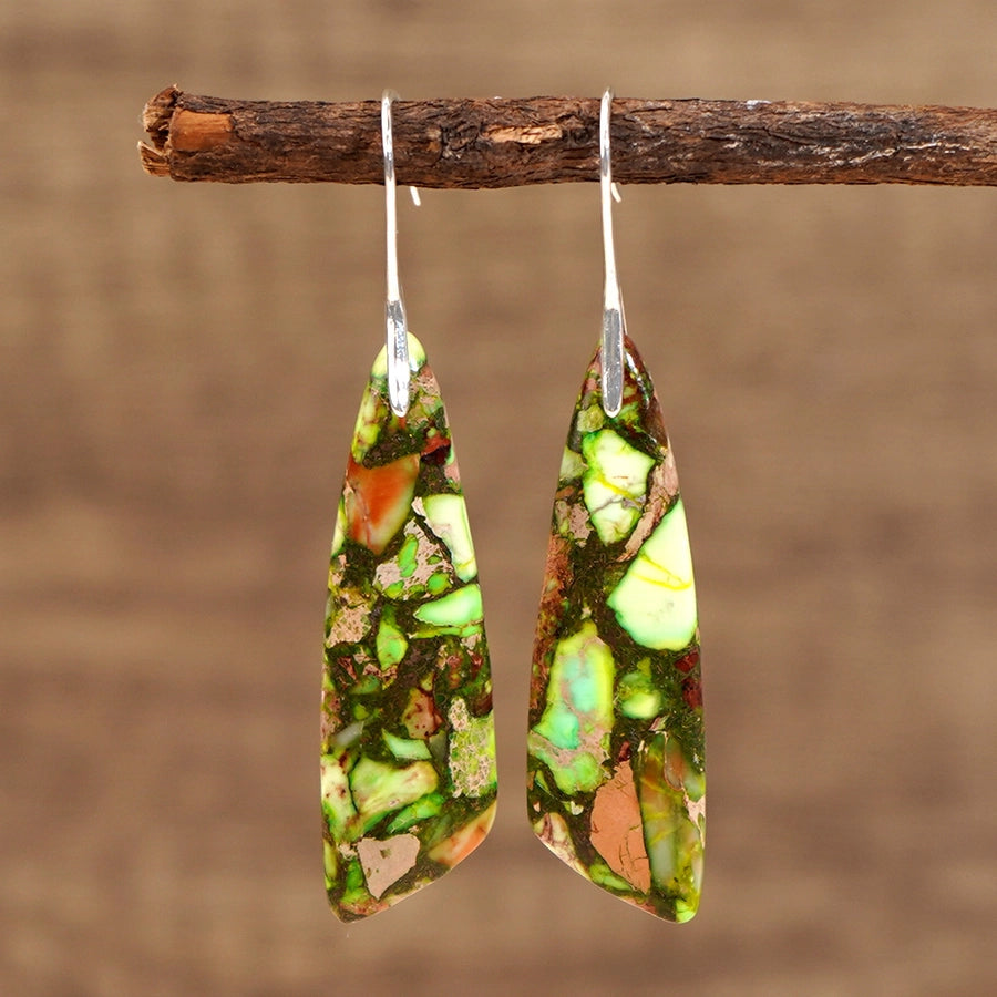 Giovanna Dragon Stone Drop Earrings