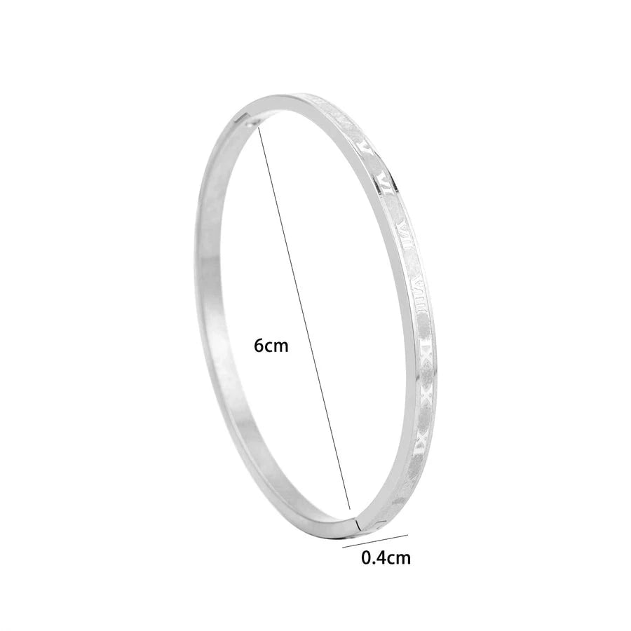 Roman Numeral Stackable Bangles