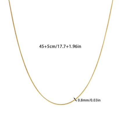 Minimalist Double Layer Chain Necklace