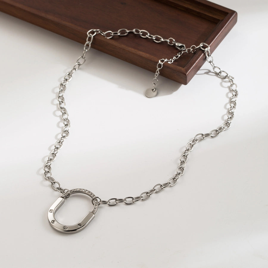 Oval Locker Pendant Necklace