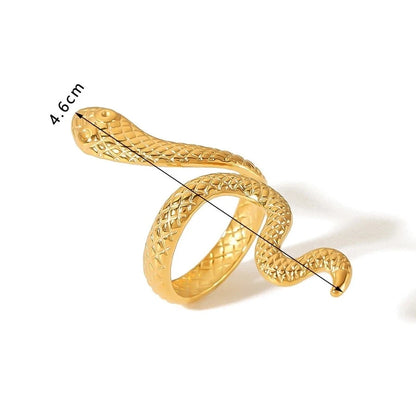 Golden Snake Open Rings