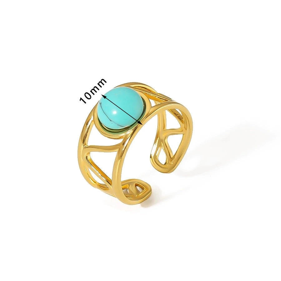 Boho Gemstone Open Rings