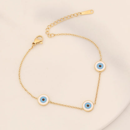 Boho Evil Eye Chain Bracelet