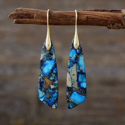 Celina Dragon Stone Drop Earrings