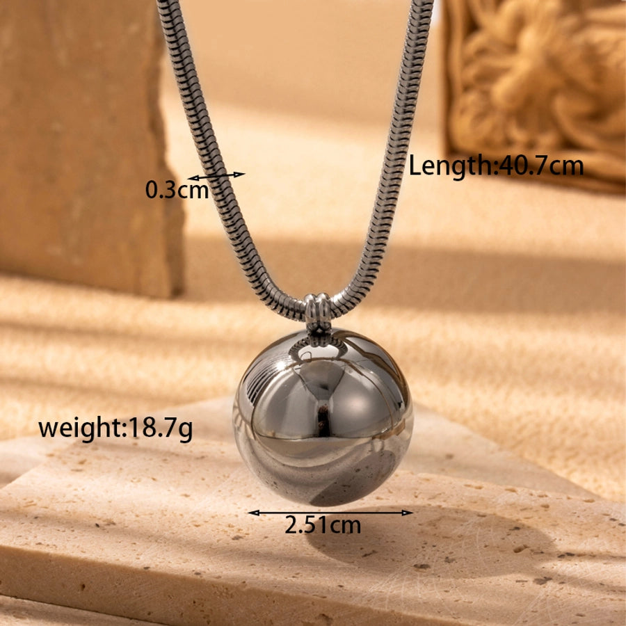 Geometric Sphere Pendant Necklace