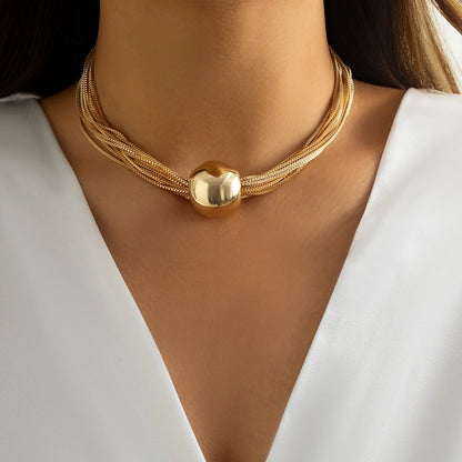 Oversized Ball Necklace & Bracelet