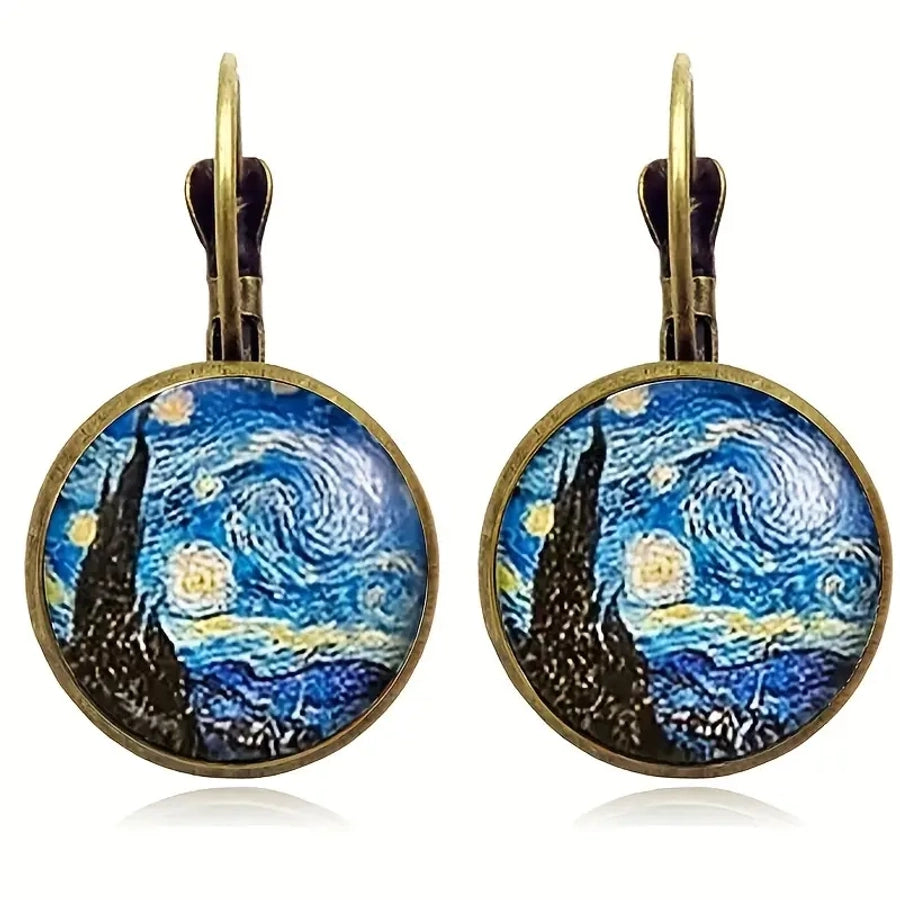 Van Gogh Starry Night Drop Earrings