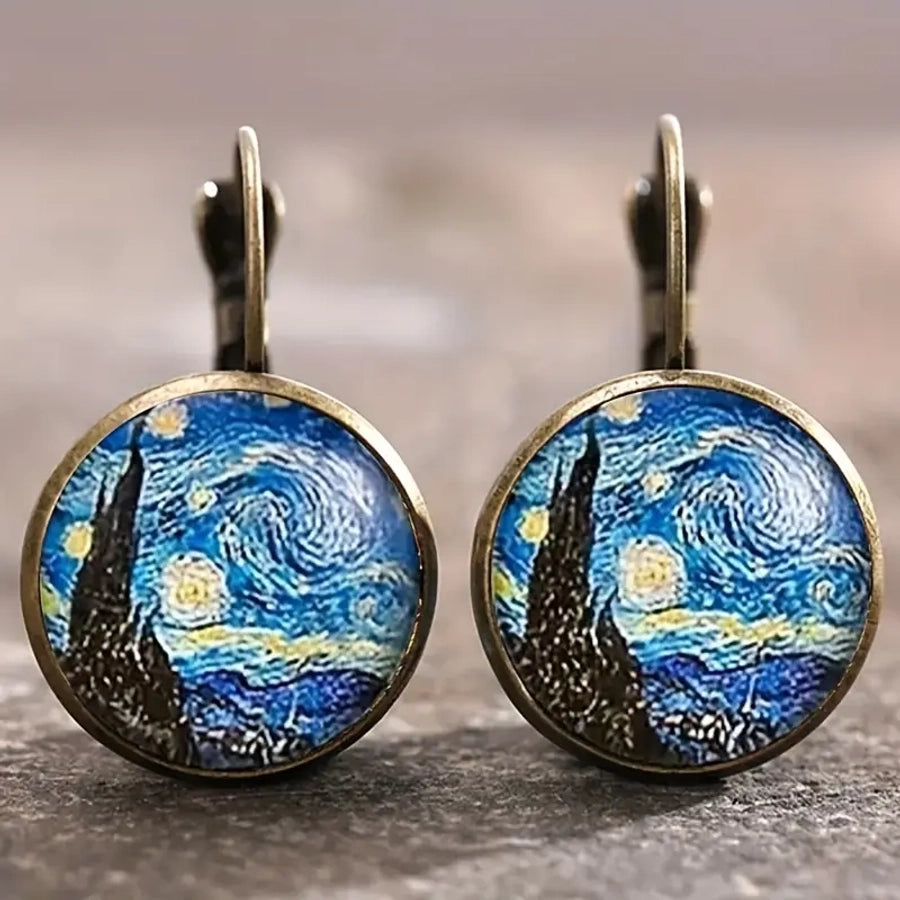 Van Gogh Starry Night Drop Earrings