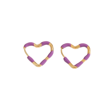 Young Love Heart Hoop Earrings