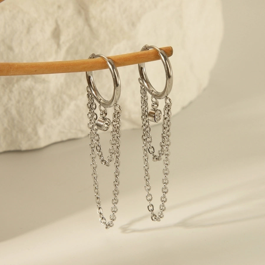 Giulia Chain Hoop Earrings