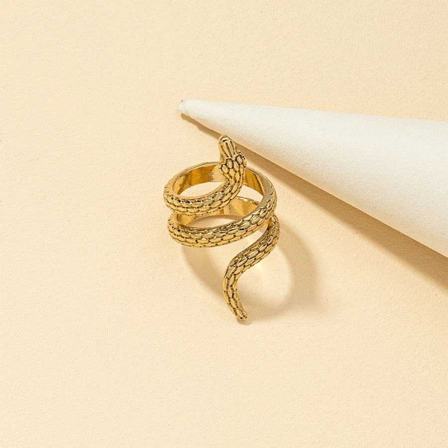 Cobra Hug Statement Open Ring