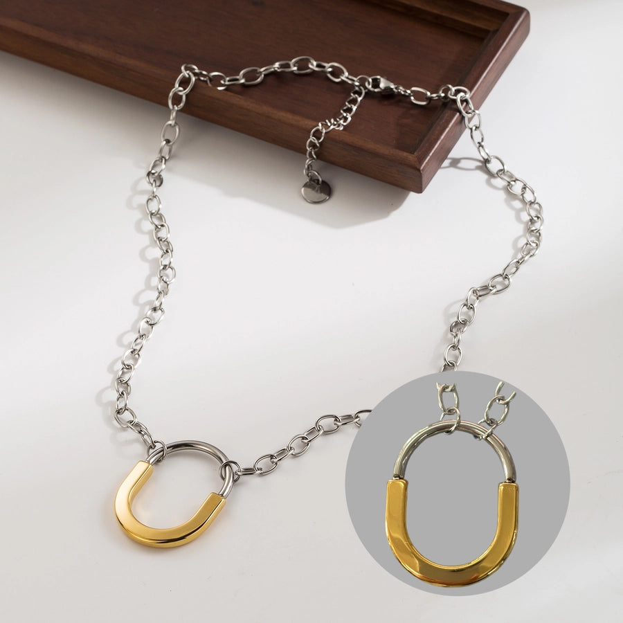 Oval Locker Pendant Necklace