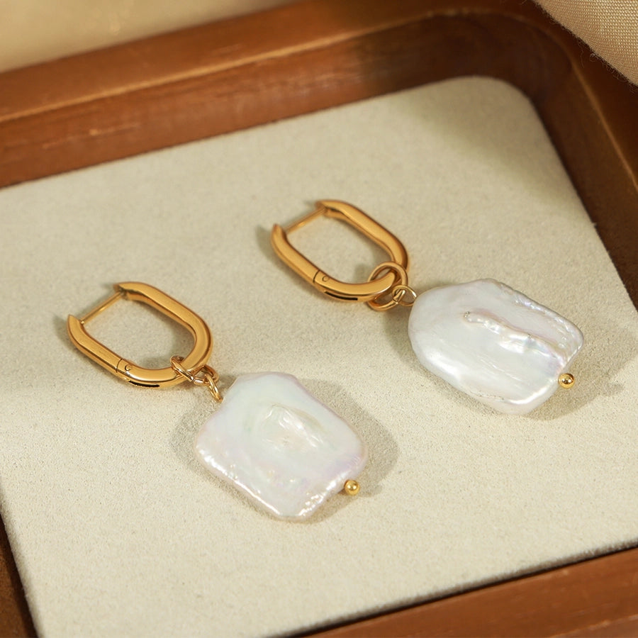 Mother of Pearl Statement Earrings