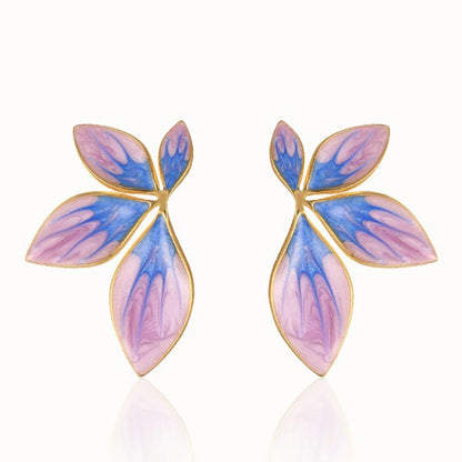 Fairy Flower Enamel Stud Earrings