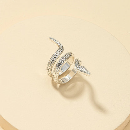 Cobra Hug Statement Open Ring