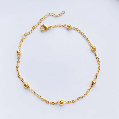 Beachy Golden Charm Anklet