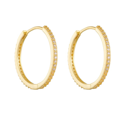 Dainty 925 Silver Hoop Earrings