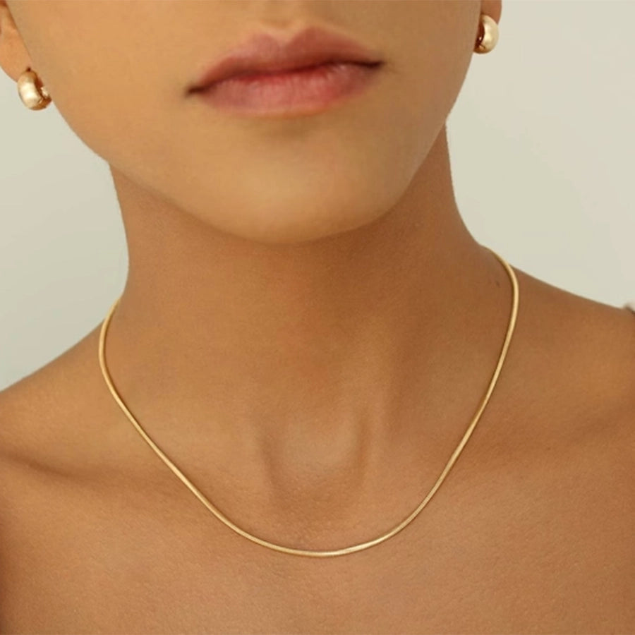 Dainty 18K Gold Necklace Chains