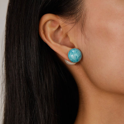 French Sea Stud Earrings