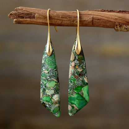 Celina Dragon Stone Drop Earrings