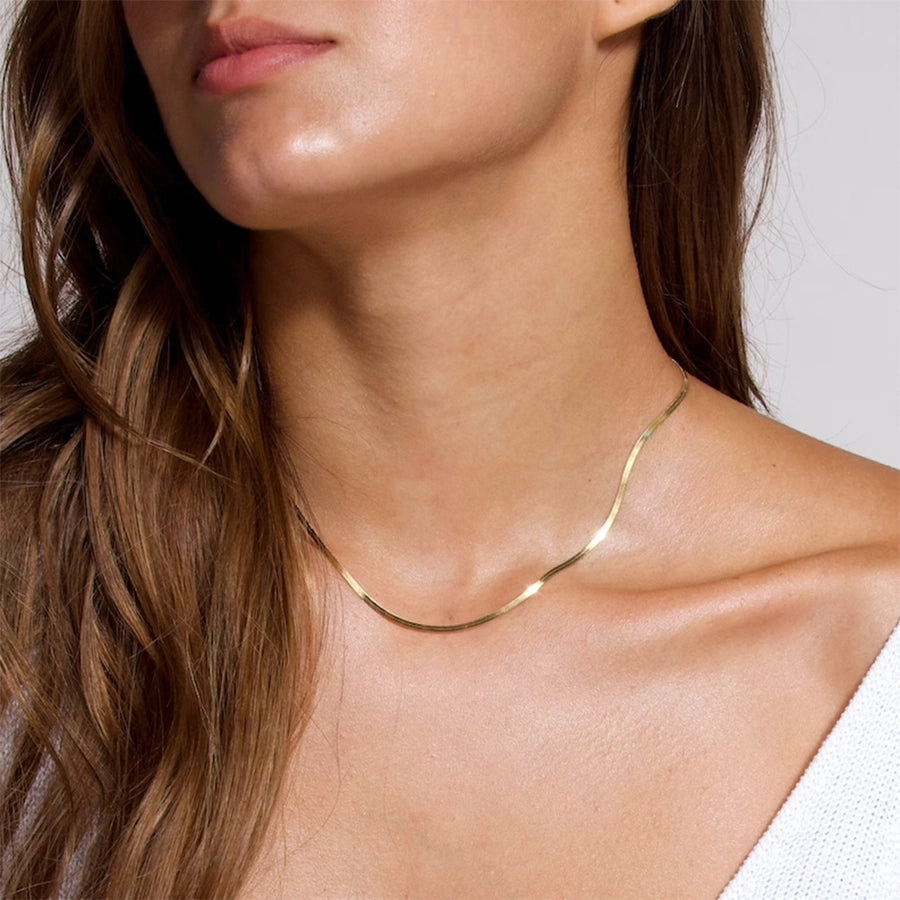 Dainty 18K Gold Necklace Chains