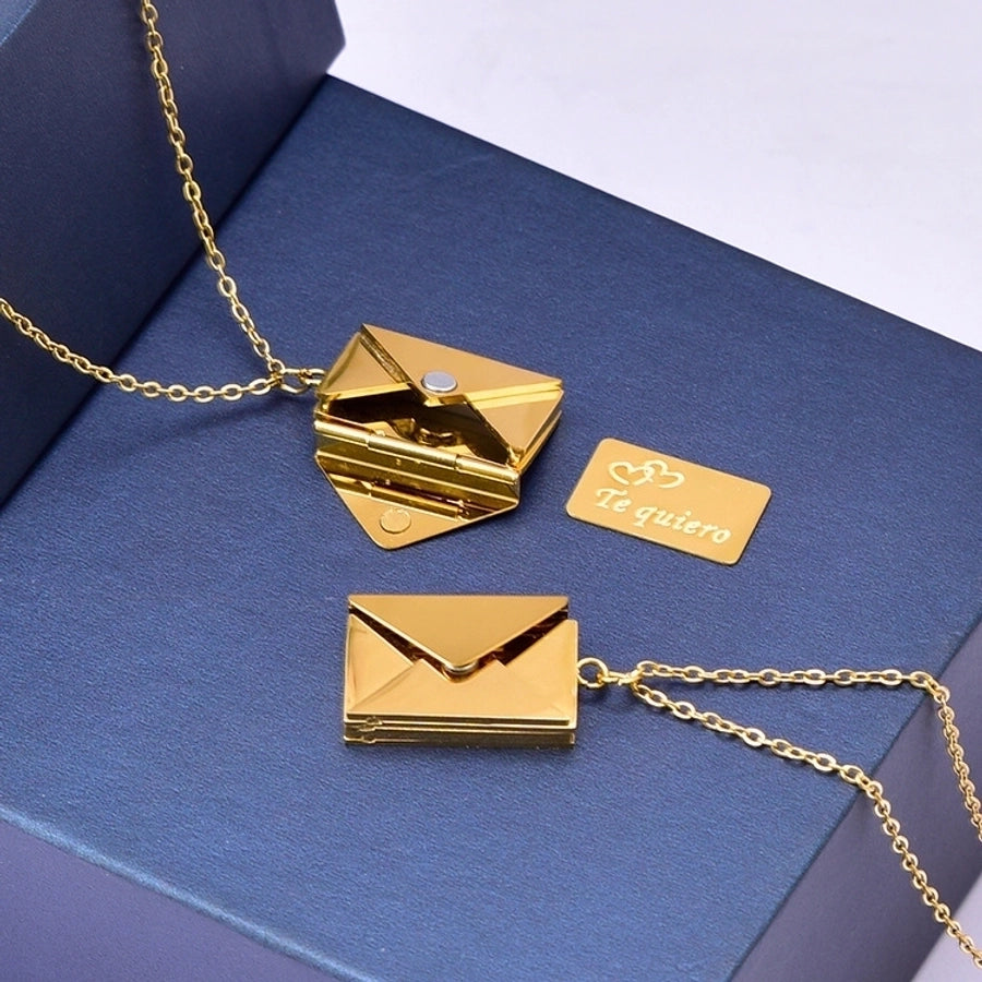 Love Envelope Pendant Necklace