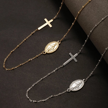 Minimalist Cross Chain Necklace