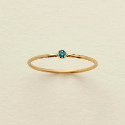 Marina Minimalist Birthstone Ring