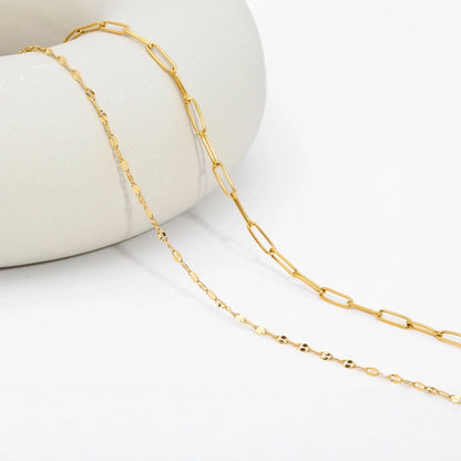 Dainty 18K Gold Necklace Chains