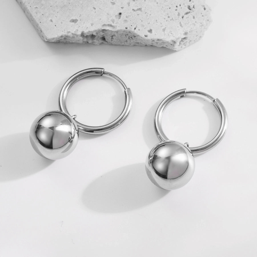 Vittoria Bubble Charm Hoop Earrings